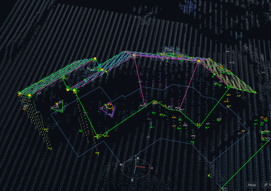 Aperçu : reconstruction 3D automatique d'un bâtiment à partir de données lidar haute densité